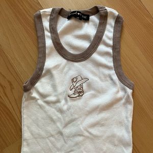 Cowboy Boot Crop Top